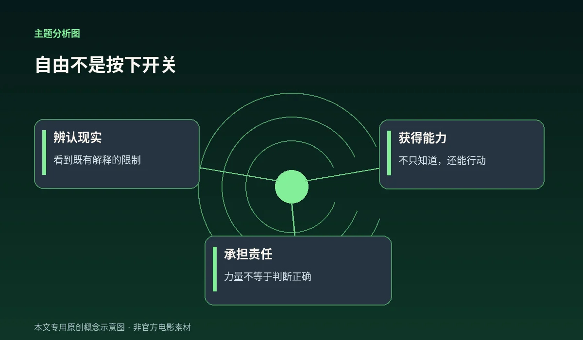 从感知、行动到责任的中文主题示意图